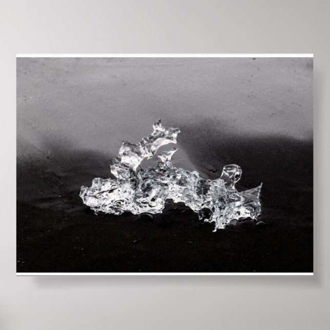 Póster A piece of Ice in the Diamond beach (Frente)