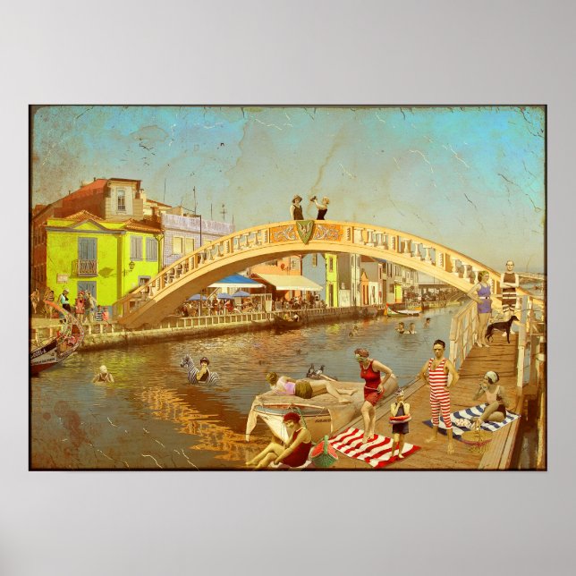 Póster A Ponte dos Carcavelos de Aveiro (Portugal) (Frente)