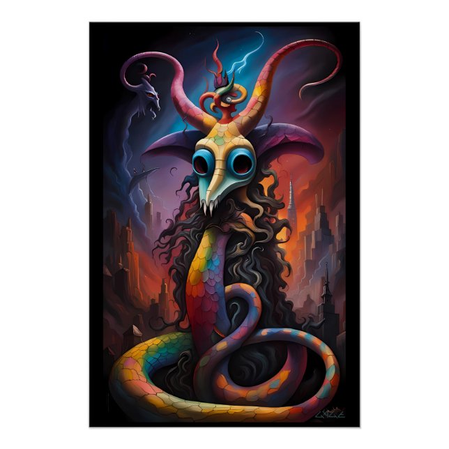 Póster A Prophecy Sealed in the Beastly Masquerade (Anverso)