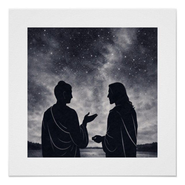 Póster A Quiet Dialogue Under the Stars (Anverso)