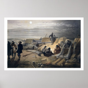 Póster A Quiet Night in the Batteries, plate from 'The Se