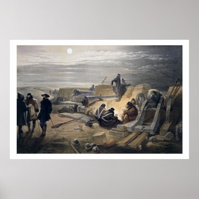 Póster A Quiet Night in the Batteries, plate from 'The Se (Frente)