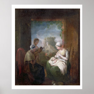 Póster A Quiet Time, c.1810 (aceite sobre lienzo)