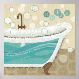 Póster A Relaxing Bath