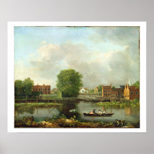 Póster A River Landscape, possibly a View from the West E