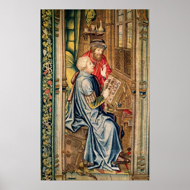 Póster A Scribe Writing an Account (Frente)