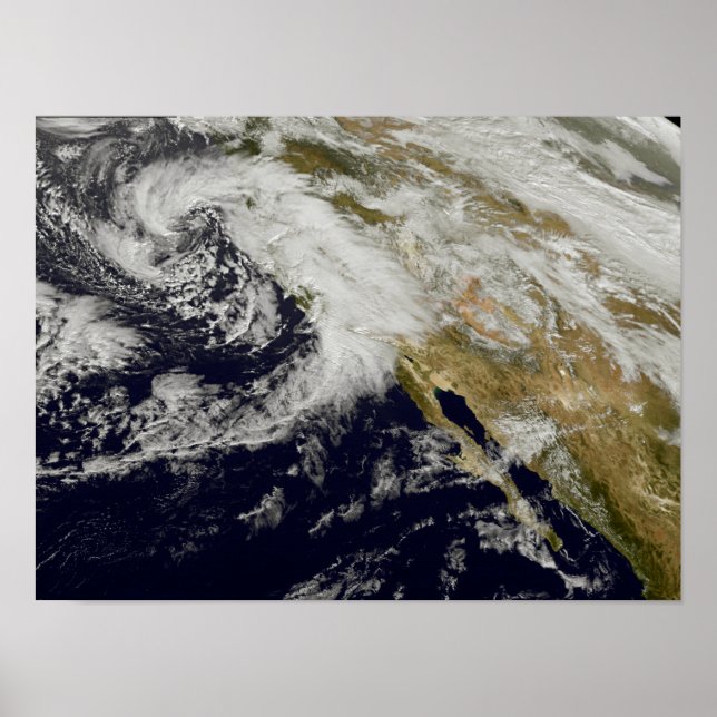 Póster A series of strong storms with fierce winds (Frente)