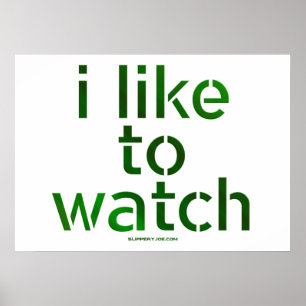 Póster A SlipperyJoe le gusta ver el voyeurismo mirando a