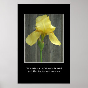 Póster A small act of kindness is worth more than intent