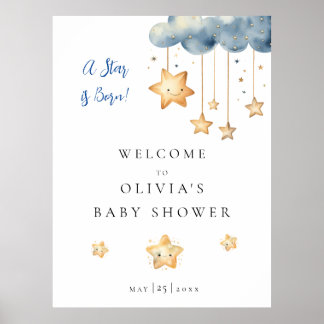 Póster A Star is Born Baby Shower Welcome