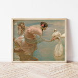 Póster A Summer Morning | Rupert Bunny<br><div class="desc">A Summer Morning (1897) | Rupert Bunny’s A Summer Morning is a serene and enchanting painting featuring two women wading gracefully in water surrounded by elegant swans. Rendered in soft pastel tones, the artwork exudes a dreamy, idyllic atmosphere, capturing the tranquility of a summer morning. Bunny’s delicate brushwork and attention...</div>