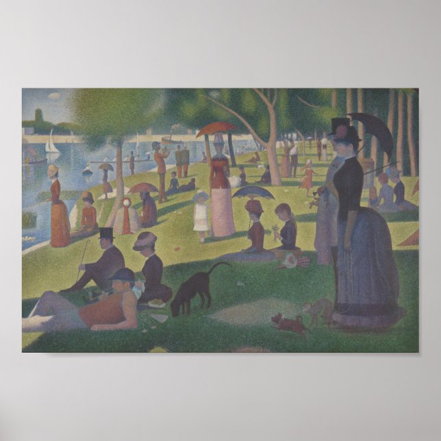 Póster A Sunday on La Grande Jatte by Seurat Wall Art (Frente)