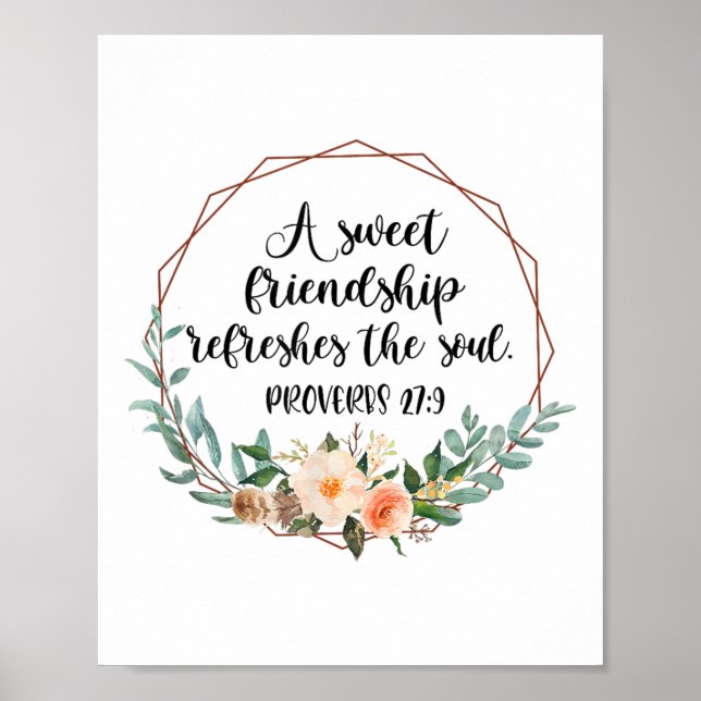 Póster A Sweet Friendship Refreshes The Soul Friend Bff I (Frente)