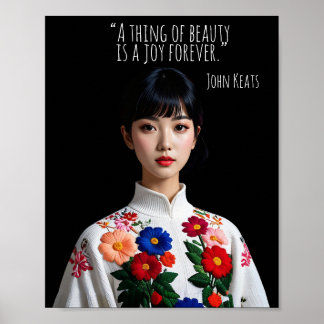 Póster A thing of beauty is a joy forever