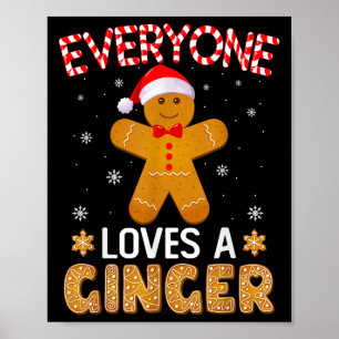 Póster A Todo El Mundo Le Encanta Una Graciosa Christma D