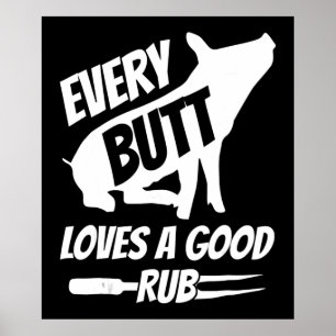 Póster A Todos Los Butt Les Encanta Un Buen Rubio Gracios