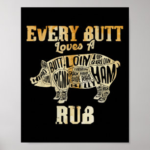 Póster A Todos Los Butt Les Encanta Un Buen Rubio Gracios