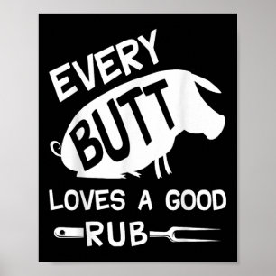 Póster A Todos Los Butt Les Encanta Un Buen Rubio Gracios