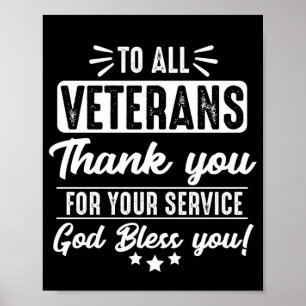 Póster A todos los Veteranos, gracias por su servicio
