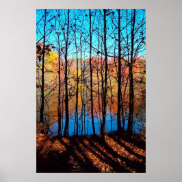 Póster A través de árboles