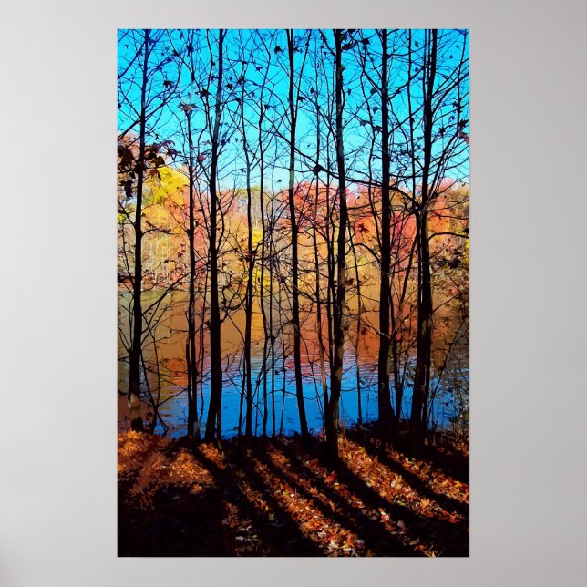 Póster A través de árboles (Frente)