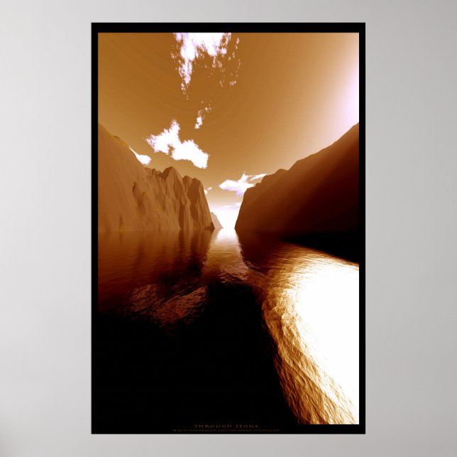 Póster A través de la piedra (Frente)