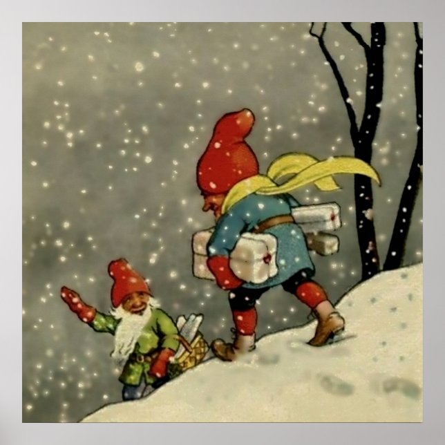 Póster "A través de la tormenta de nieve" por Jenny Nystr (Frente)