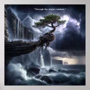 Póster A Través De La Tormenta, Sufro.