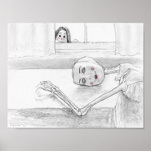 Póster "A través de la ventana" de Christiane Cegavske Po (Frente)
