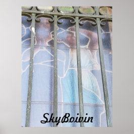 Póster a través de las barras Imprimir, Papel Poster de v