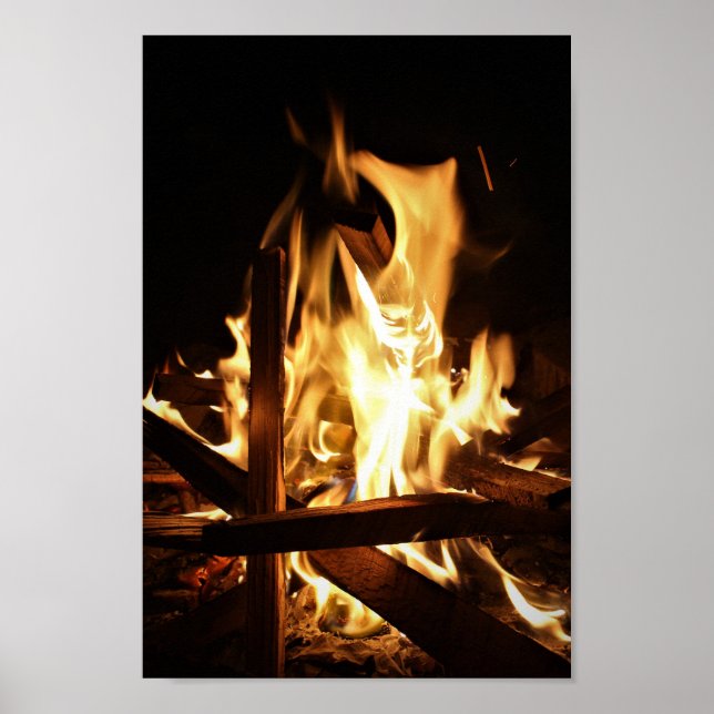 Póster A través de las llamas (Frente)