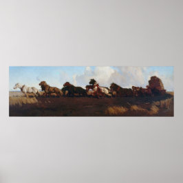 Póster A través de las llanuras de suelo negro George Lam