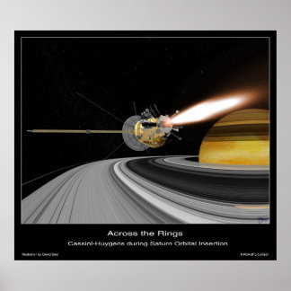 Póster A través de los anillos de Saturno