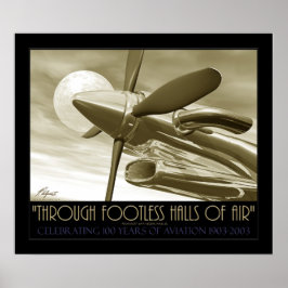 Póster A Través De Salones De Aire Sin Pie