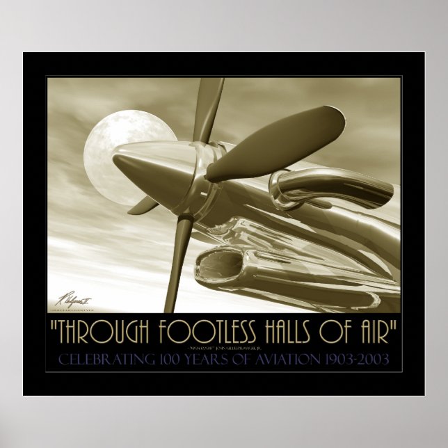 Póster A Través De Salones De Aire Sin Pie (Frente)