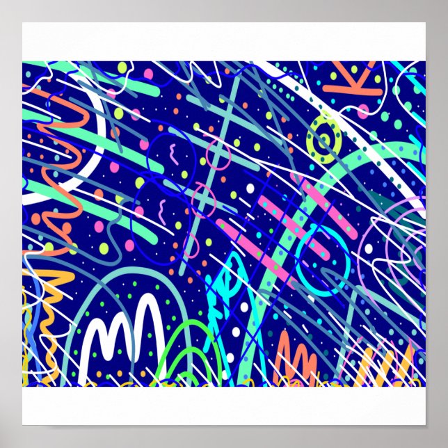 Póster A través del cielo nocturno  (Frente)