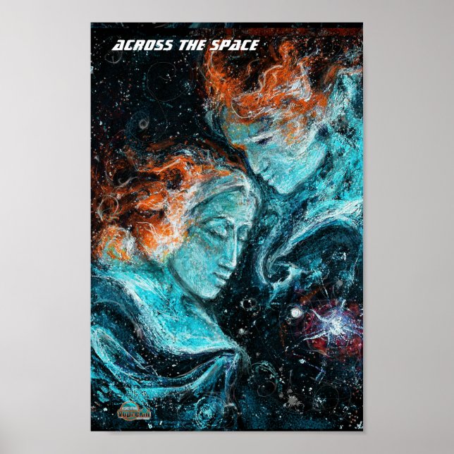 Póster A través del espacio (Frente)