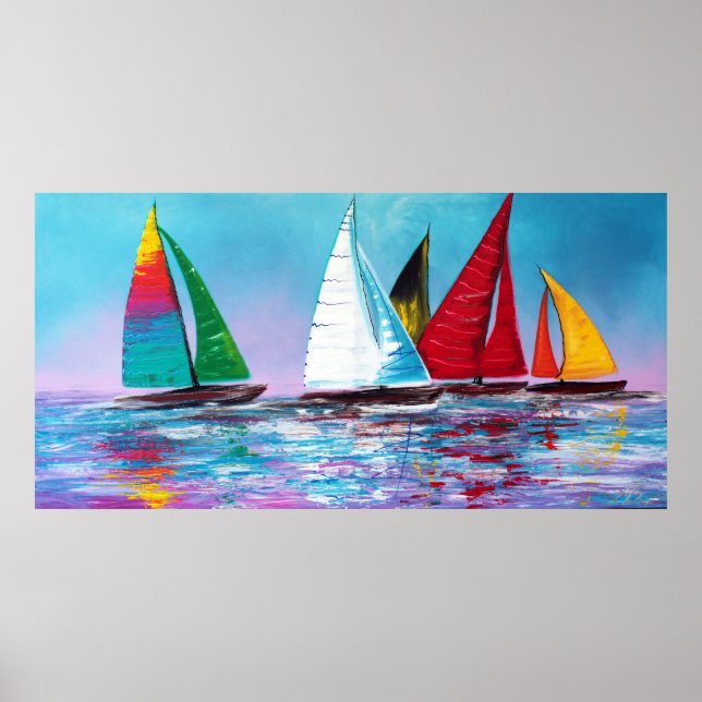 Póster A Través Del Poster Del Mar (Frente)