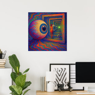 Póster "A través del prisma de la vista"
