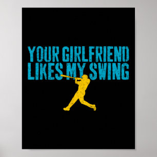 Póster A tu novia le gusta mi swing divertido Bysebyll 