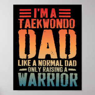 Póster A un papá gracioso de Taekwondo le gusta la flauta