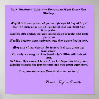 Póster A una Maravillosa Pareja