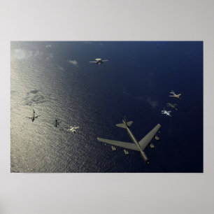 Póster A US Air Force B-52 Stratofortress aircraft
