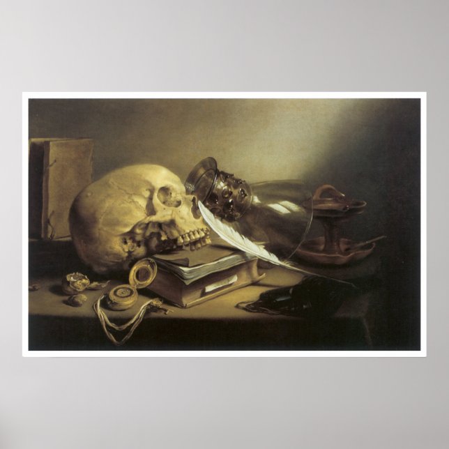 Póster A Vanitas Still Life, 1645 (Frente)
