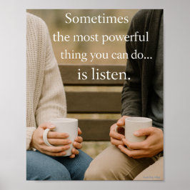 Póster A veces lo más poderoso que puedes hacer