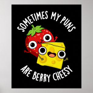 Póster A Veces Mis Puntitos Son Berry Cheesy Dark BG