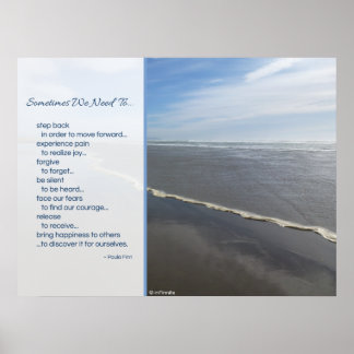 Póster A veces necesitamos... poster Inspirador