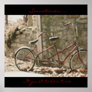 Póster A veces...... Solo se necesitan dos