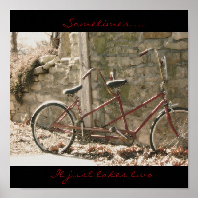Póster A veces...... Solo se necesitan dos (Frente)