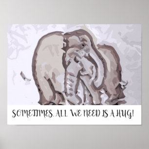 Póster A veces todo lo que necesitamos es un abrazo